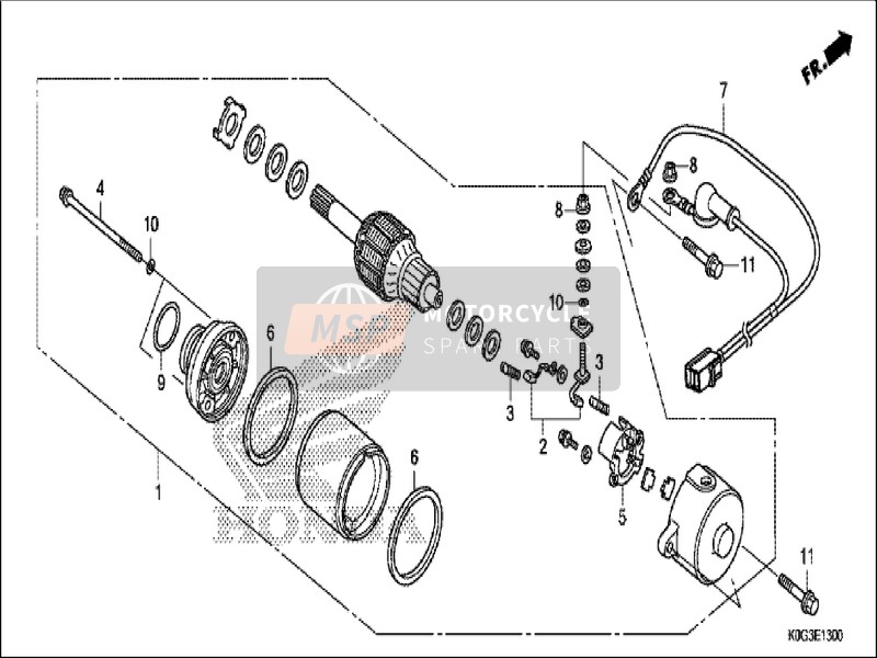 Honda C125A 2019 Anlasser für ein 2019 Honda C125A